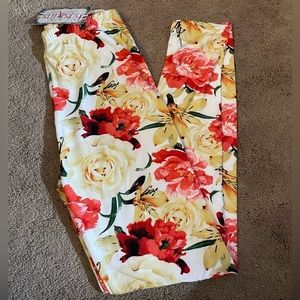 Rose Print Leggings